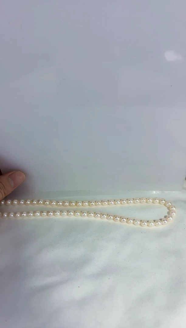 未镶嵌海水珍珠DA海水羽皇金串链6-7 a567