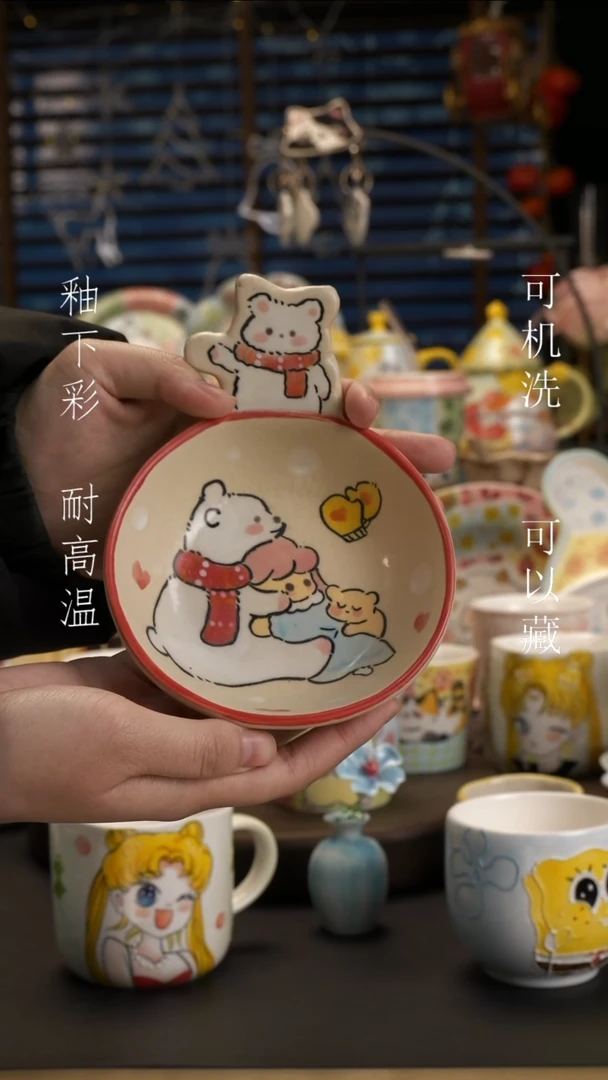 【闪购商品】【原创设计】景德镇手绘陶瓷