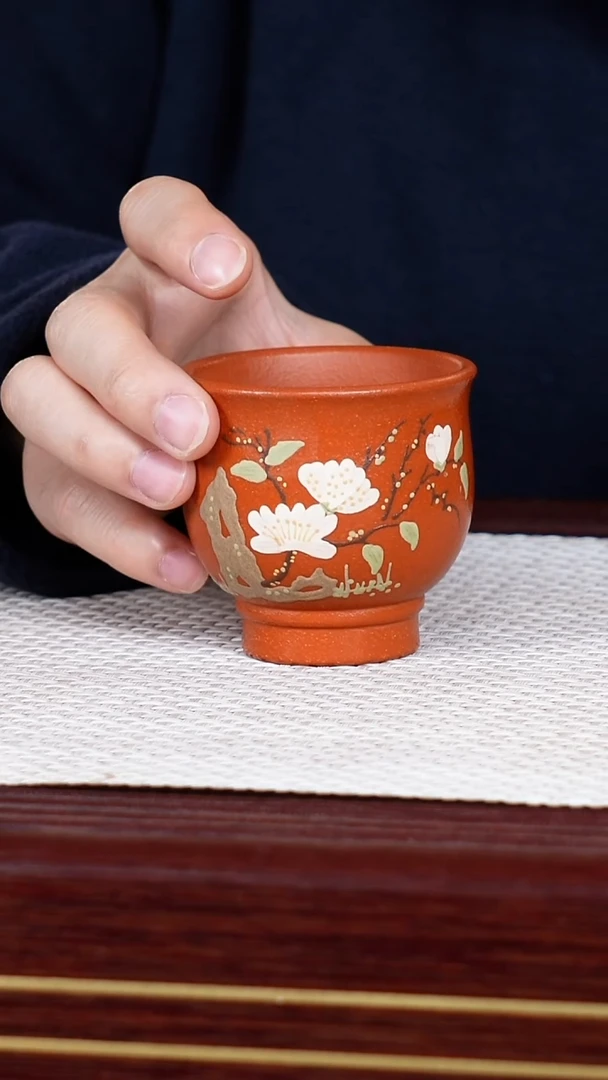 茶杯紫砂宜兴原矿紫砂 全手工制作