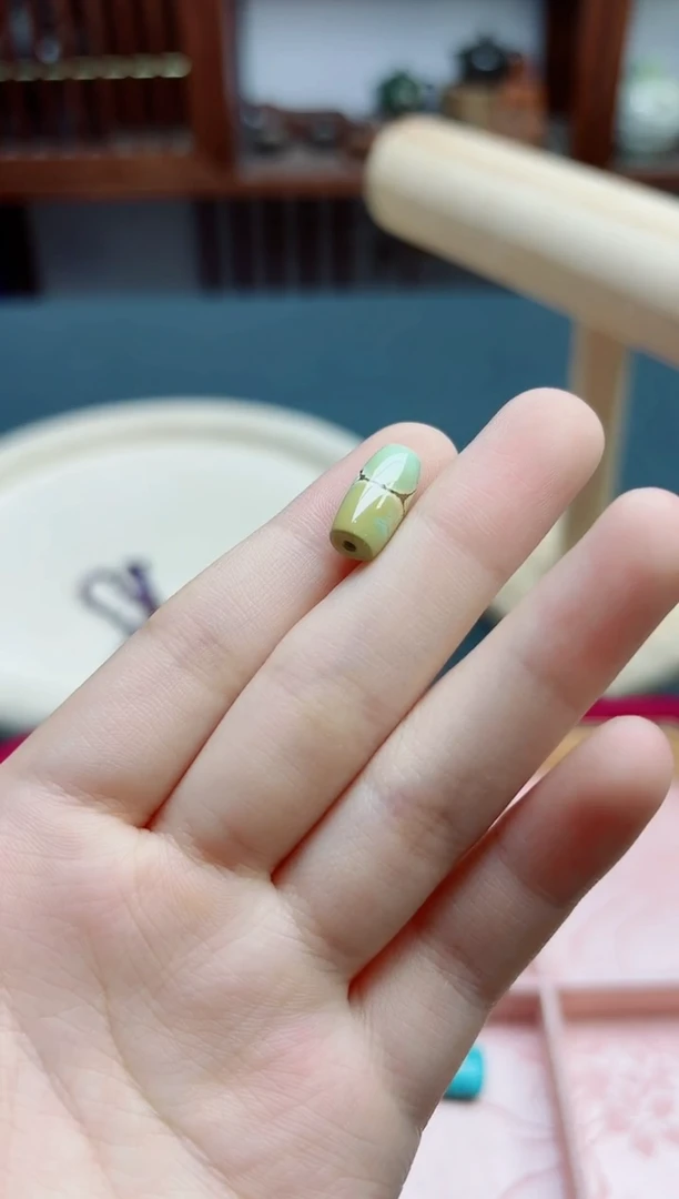 绿松石未镶嵌配饰静*松石桶珠配饰*1 DN