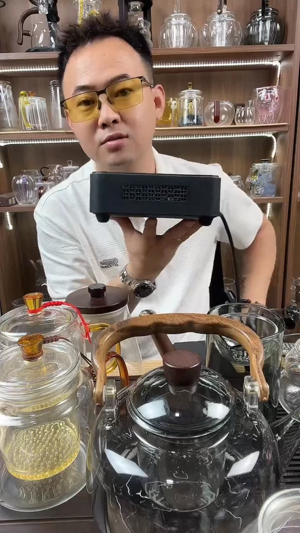 钢化玻璃宅心仁后黑色电陶炉