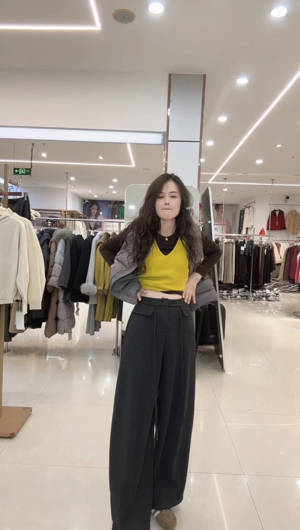 时尚气质洋气直筒裤