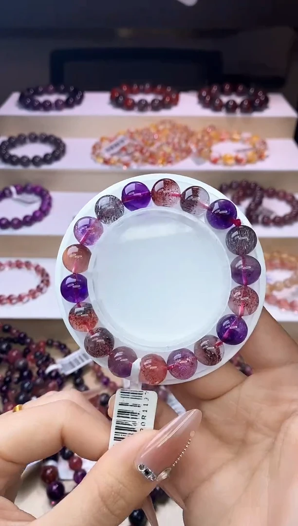 【闪购商品】水晶手链未镶嵌黑加仑超七单圈10m+