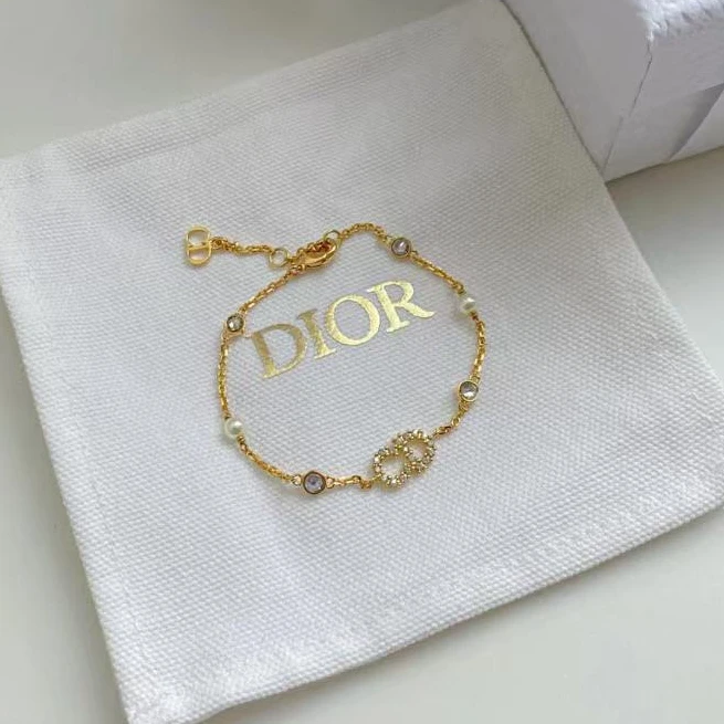 95新 DIOR/迪奥 坤球奢选 迪奥水钻cd手链