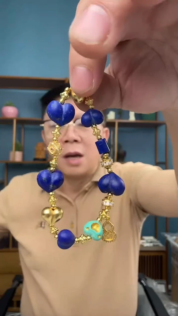 青金石未镶嵌手串38手串