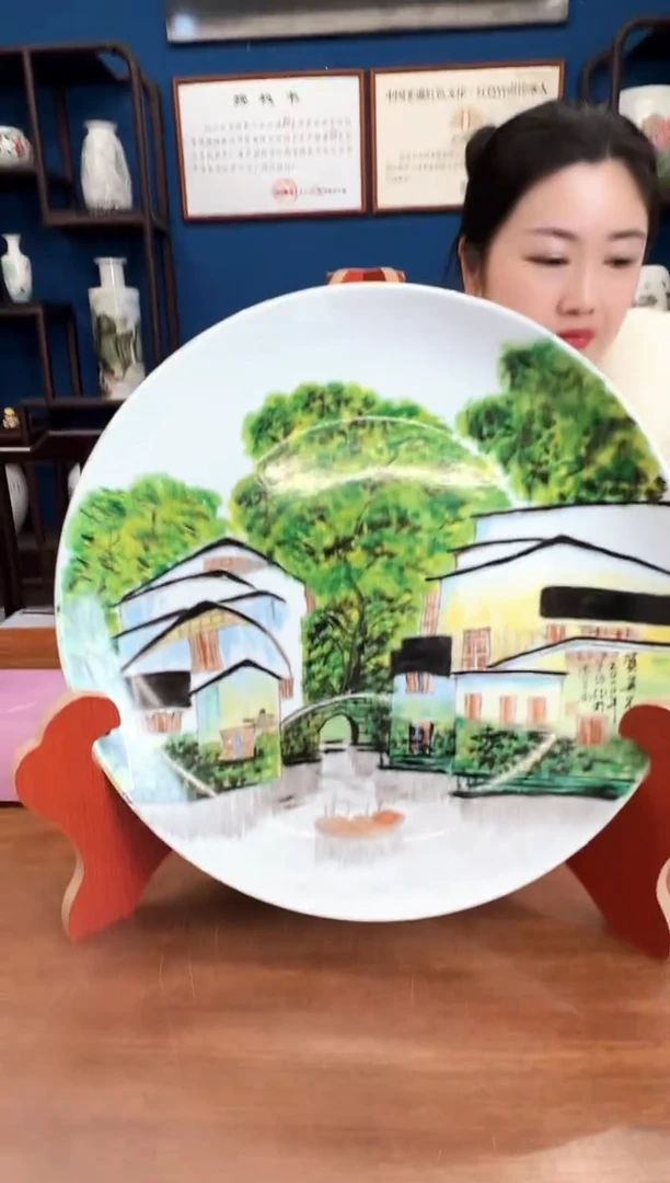 摆件瓷红色官窑-34