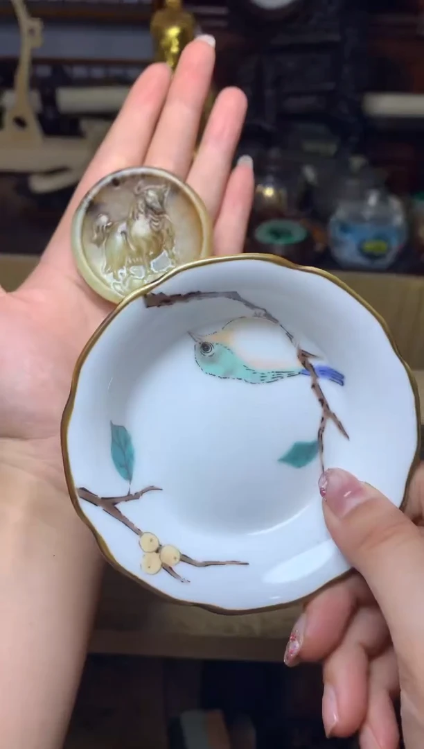 紫砂盖碗瓷器默认微瑕瓷器