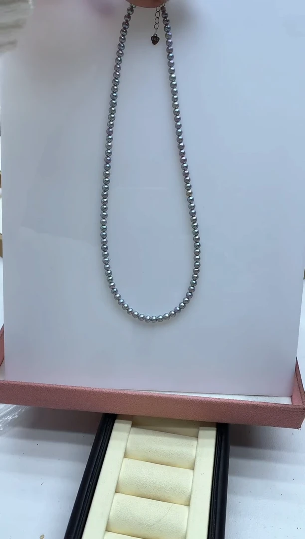 颈饰银S925镶嵌淡水珍珠1