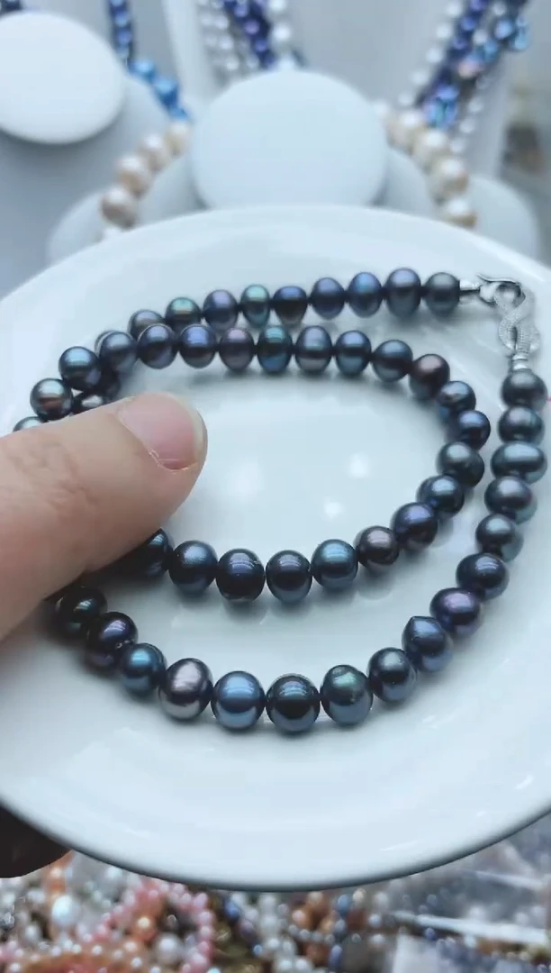 【闪购商品】淡水珍珠颈饰钛钢1