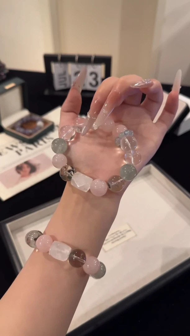 水晶手串合金彩虹冰淇淋x2038