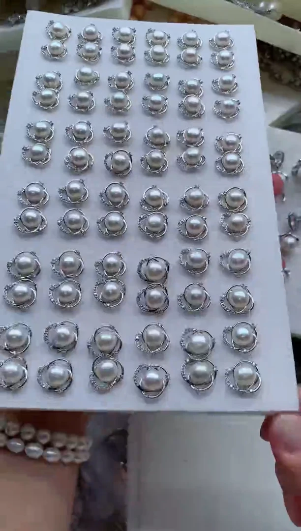 合金耳饰淡水珍珠多样性发其一,非无暇