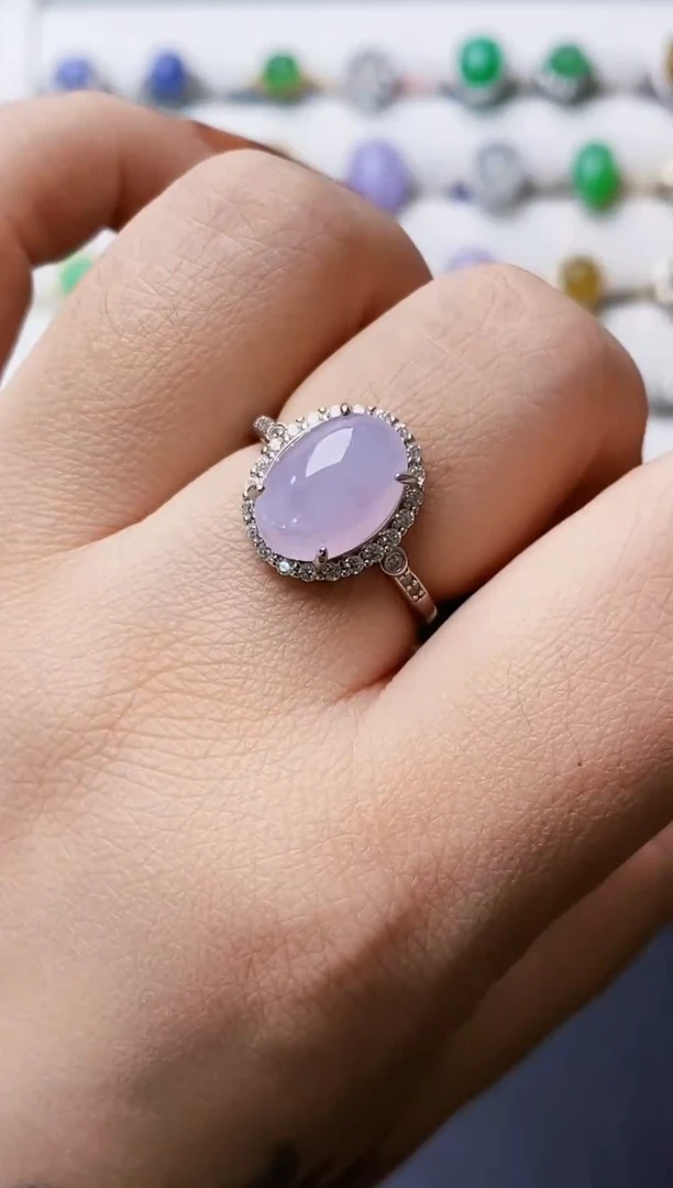 银S925镶嵌戒指翡翠0228