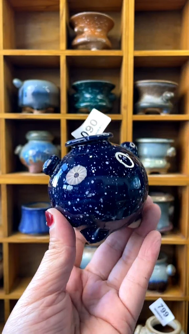 【闪购商品】陶090 内口2【喵喵团圆多肉盆】