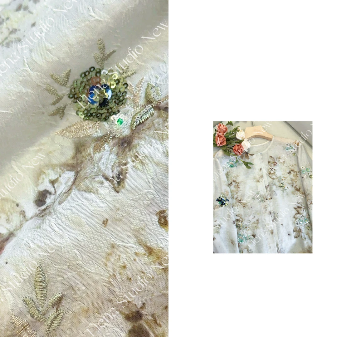 大甜甜【晓春集】设计感精致提花刺绣衬衫简约气质衬衫