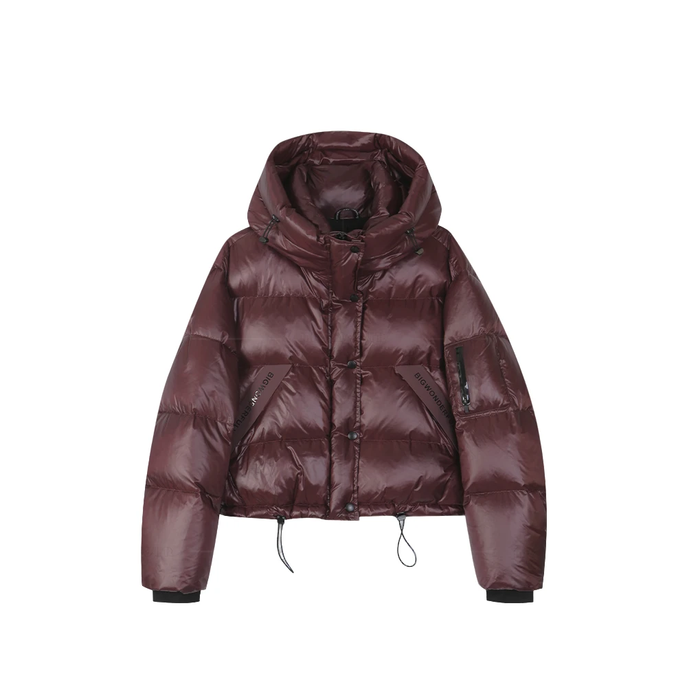 【封后轻奢设计】2024冬季新款时尚连帽休闲羽绒服77001