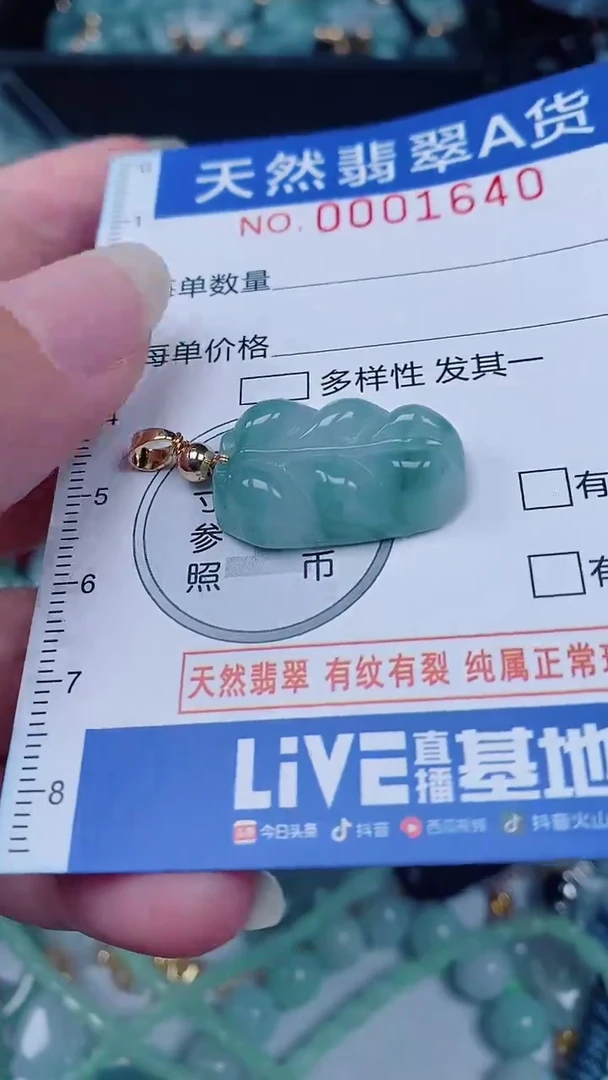 翡翠未镶嵌颈饰00001640