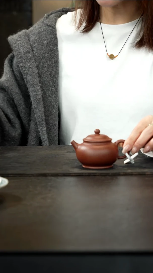 茶壶紫砂清水泥潘壶120cc
