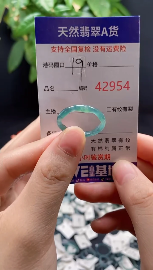 翡翠戒指未镶嵌天然翡翠戒圈2954