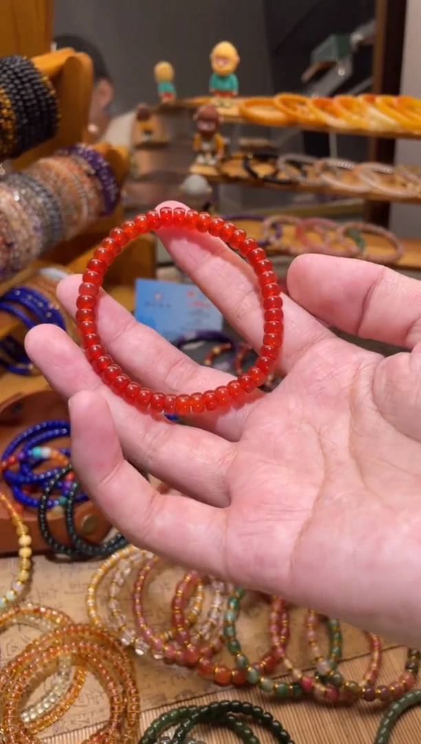 玛瑙/玉髓手串未镶嵌红玛瑙手串