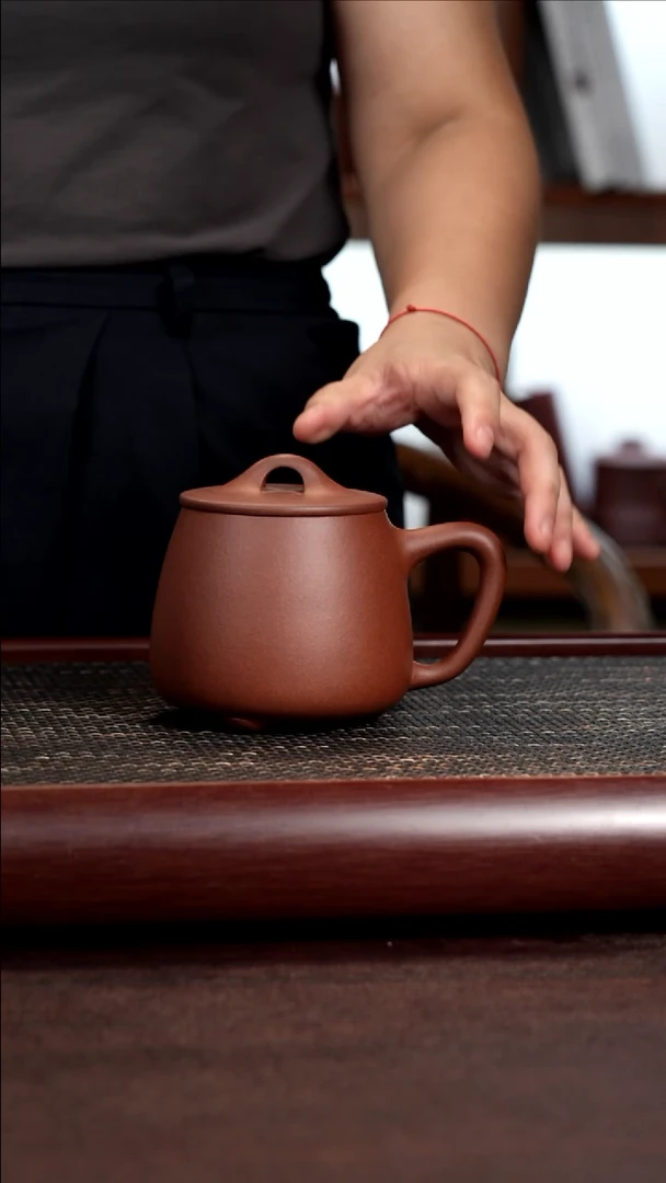 茶杯紫砂中槽清小石瓢350CC