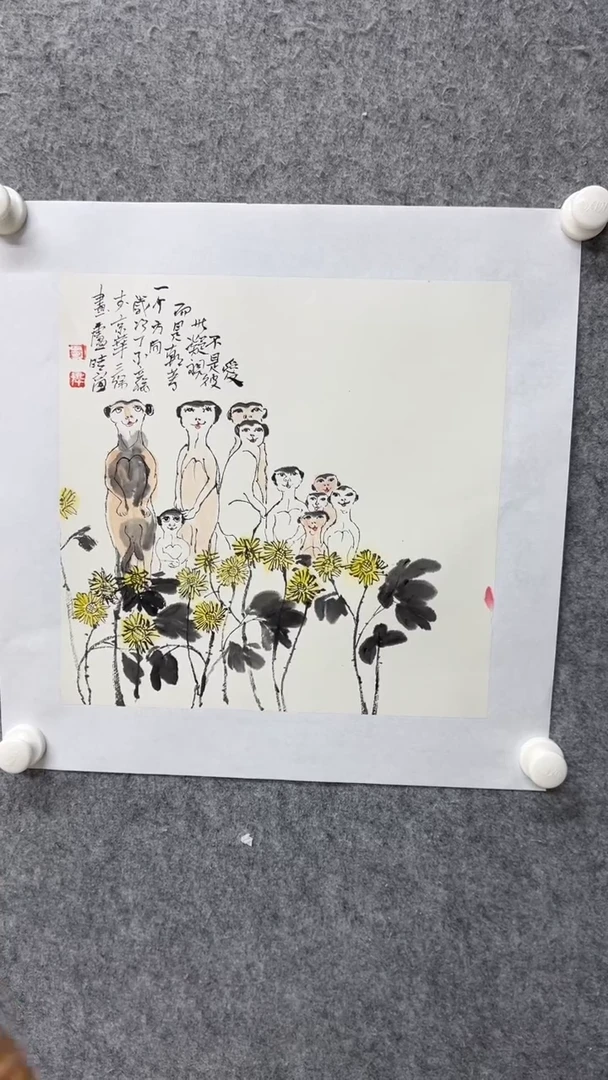 国画写意画花鸟画手绘
