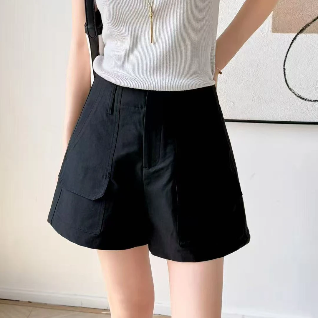 【锦衣服饰】QM 257136美式显瘦工装短款热裤