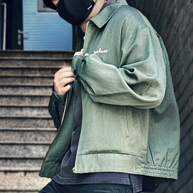 VISVSVM羊毛混纺vv刺绣夹克 24aw alcan jkt男女明星舒适款高品质