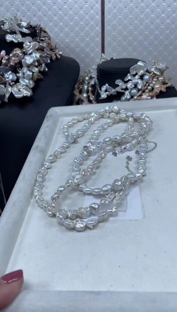 淡水珍珠未镶嵌项链【纯恬珍珠】（多样性发货发一）