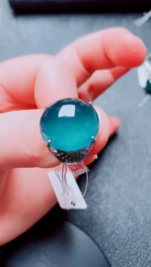 银S925镶嵌戒指翡翠11111