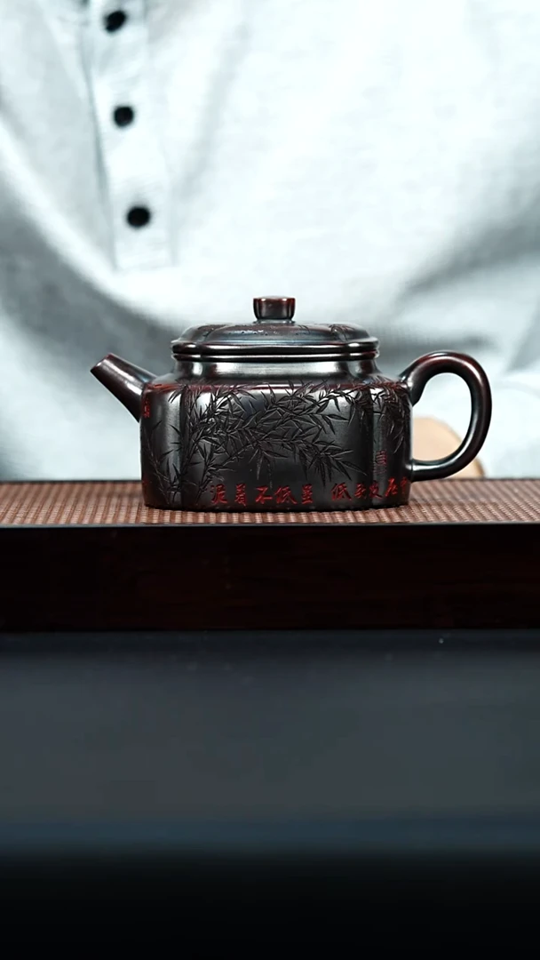 茶壶紫砂筋纹德钟