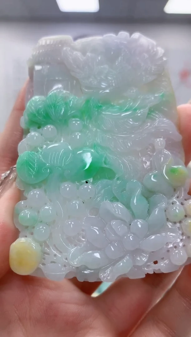 未镶嵌定制翡翠4829jw-毛货挂件83
