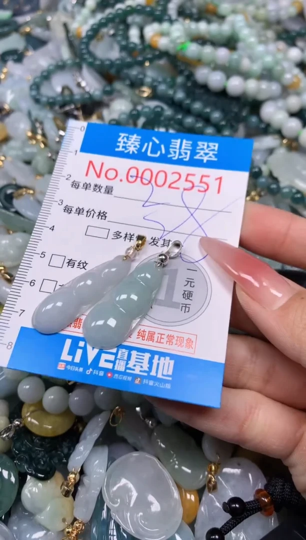 【闪购商品】翡翠颈饰未镶嵌含绳0002551
