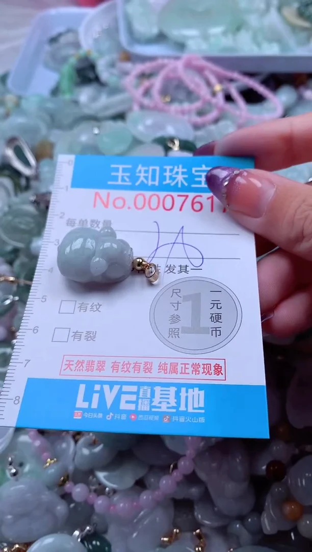 翡翠未镶嵌吊坠(不含链)7617