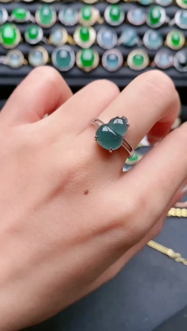 【闪购商品】翡翠戒指银S925镶嵌11111