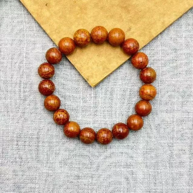 天然泗水砭石 卡12手串