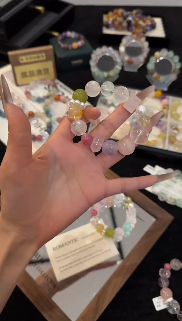 合金手链水晶多宝手链x3292