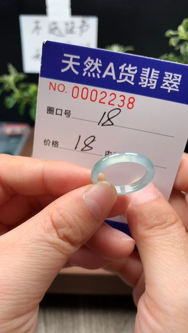 未镶嵌戒指翡翠18#