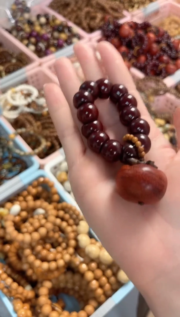 菩提根/象牙果手串菩提根砂砂供蒜瓣大肠柿柿如意手捻