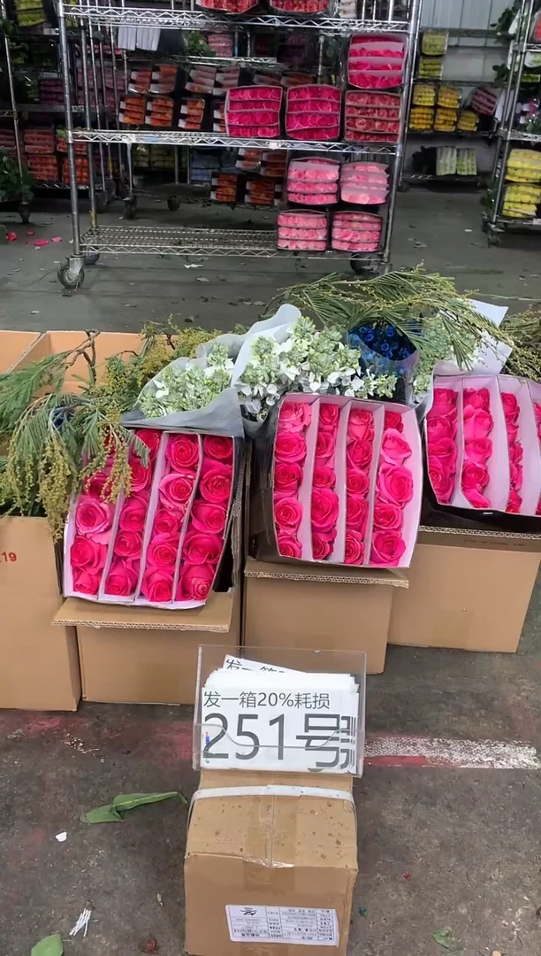 251号♥中通含20%耗损发一箱鲜花