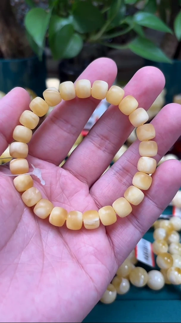手链蜜蜡未镶嵌H31 精品香蜜老型手串 11.73克 9mm
