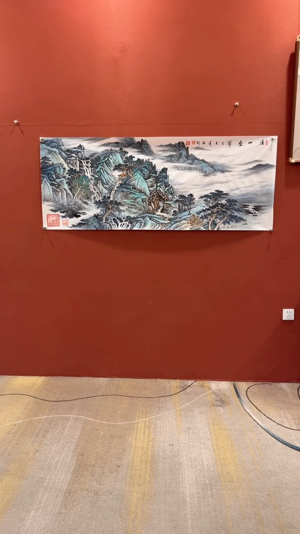 国画谢瑞新老师作品溪山叠翠