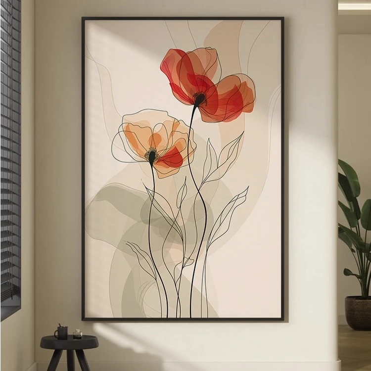 适合年轻人玄关画个性装饰画现代简约抽象小众楼梯客厅背景墙挂画