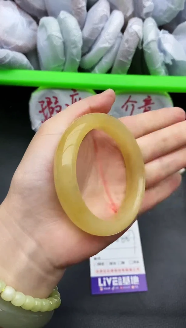 未镶嵌手镯石英质玉瑕疵207+56/57