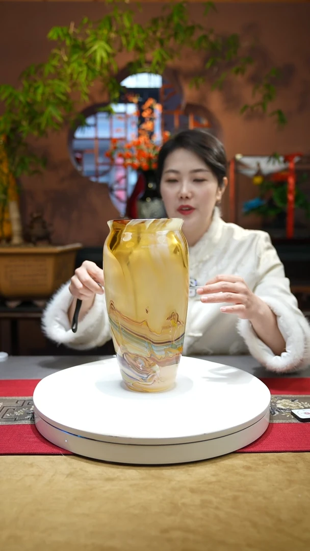 【闪购商品】琉璃手工艺品萝卜瓶