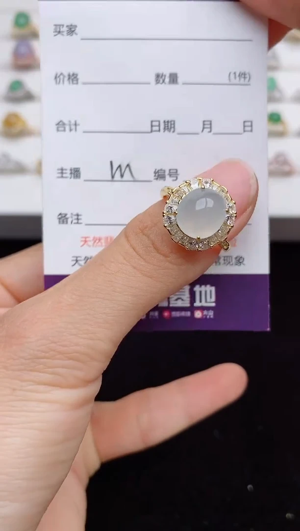 翡翠戒指银S925镶嵌.....