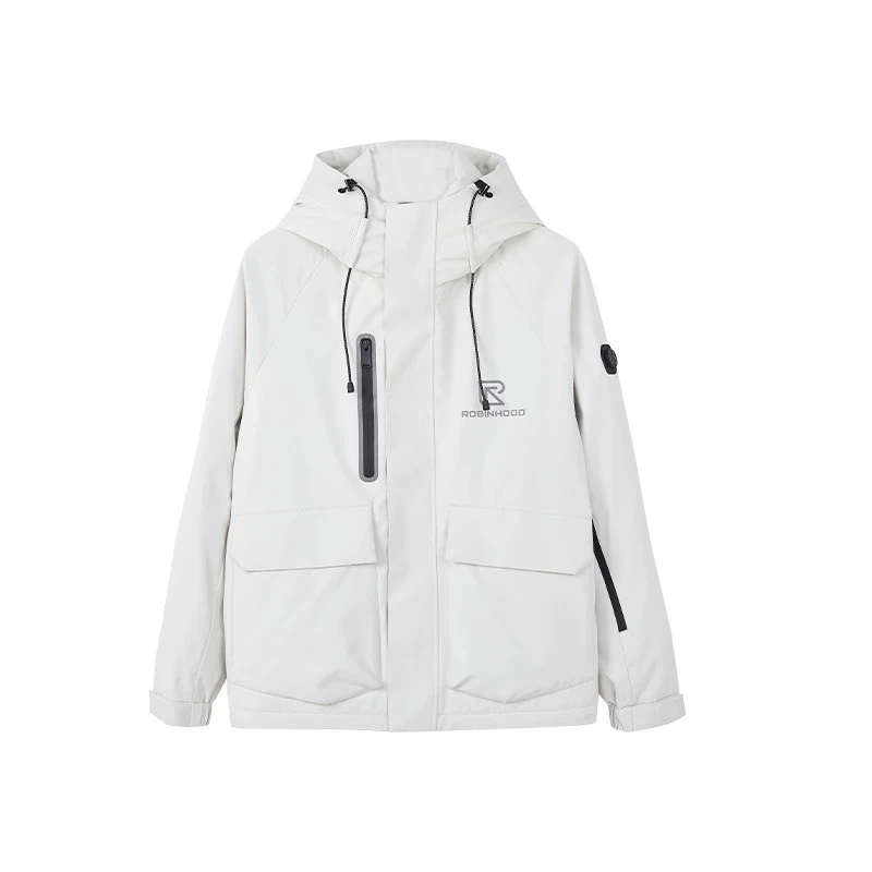 9855 “黑科技”冬季男女款按摩温控登山鹅绒服户外外套（白色）