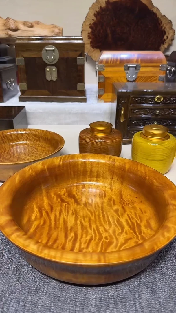 金丝楠木老料满水波 厚圆盘 27.8/7.5