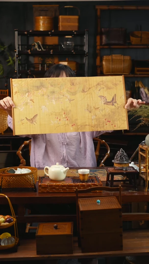 百蝶小茶席竹丝款60*30