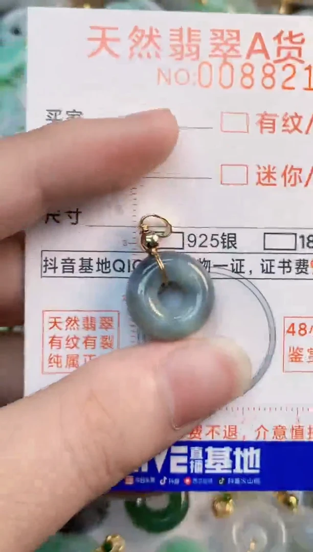 翡翠未镶嵌吊坠(不含链)1