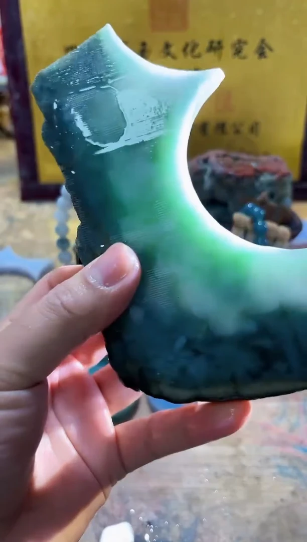 未镶嵌挂件翡翠A货常星7591